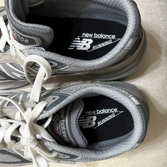 New Balance FuelCell 990v6 Lace in Gray and White (Boys Size 6.5 US, 39 EU) - Picture 9 of 11